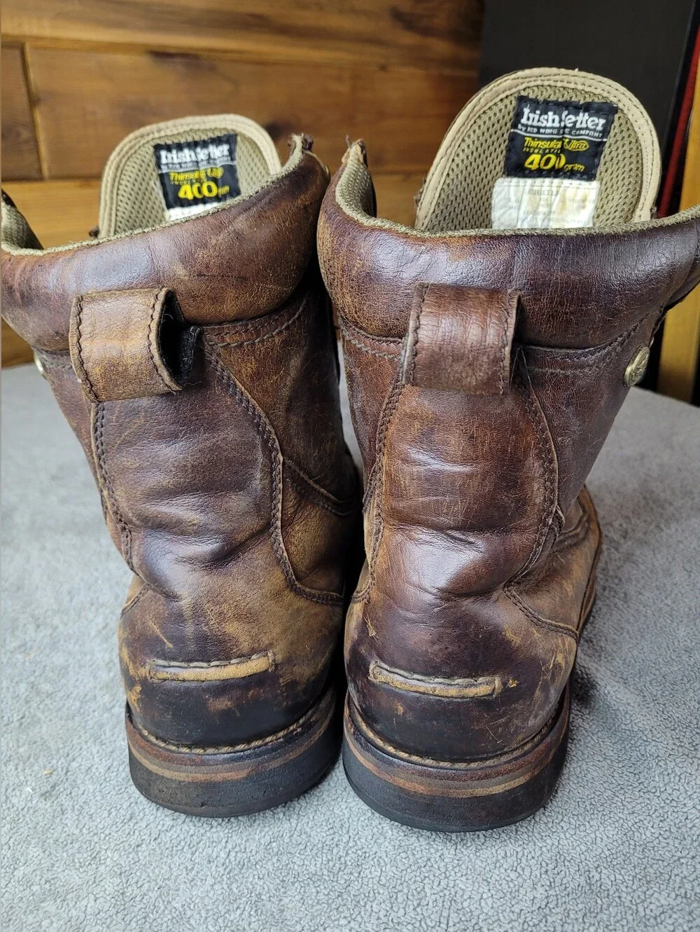 Red Wing Irish Setter Boots Mens 11 EE Brown Leather Insulated Hunting Gore Tex